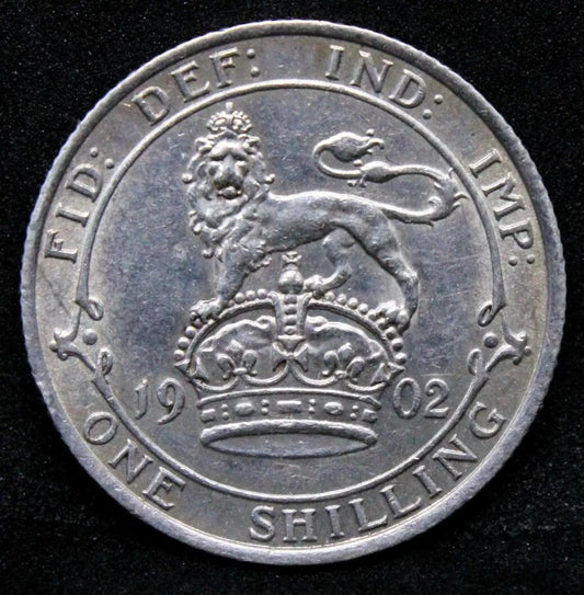 1902 Shilling, Edward VIII, EF great condition.