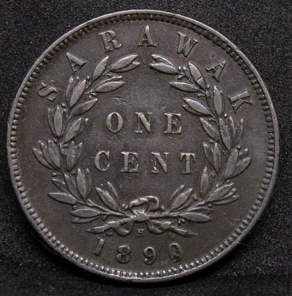 1890 1 Cent, Sarawak: British Protectorate. Early date,. KM6