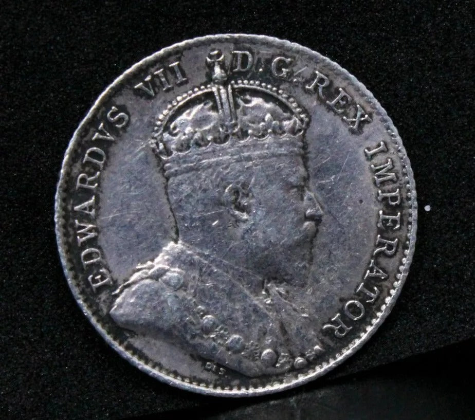 1910 Canada 10 Cents, King Edward VII. KM-10, aEF