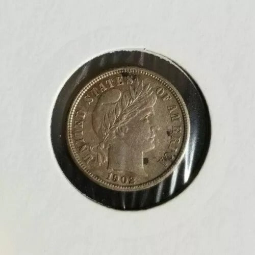 1902 USA Dime Silver coin EF
