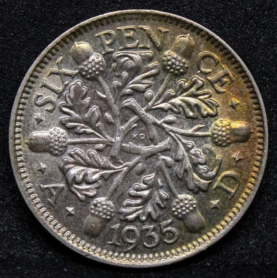 6 pence 1935, George V. S.4041 BU