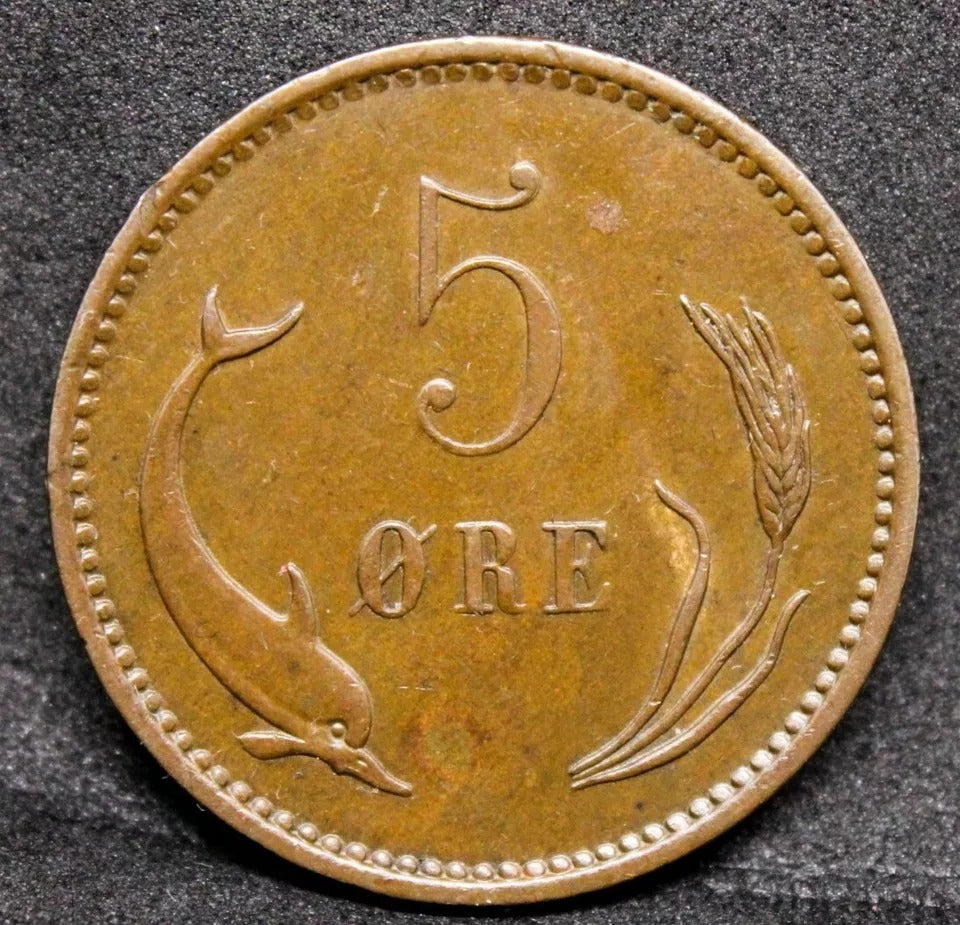 5 Ore, 1899 Denmark, Christian IX Copenhagen mint KM-794.2, UNC