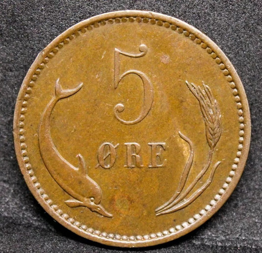 5 Ore, 1899 Denmark, Christian IX Copenhagen mint KM-794.2, UNC