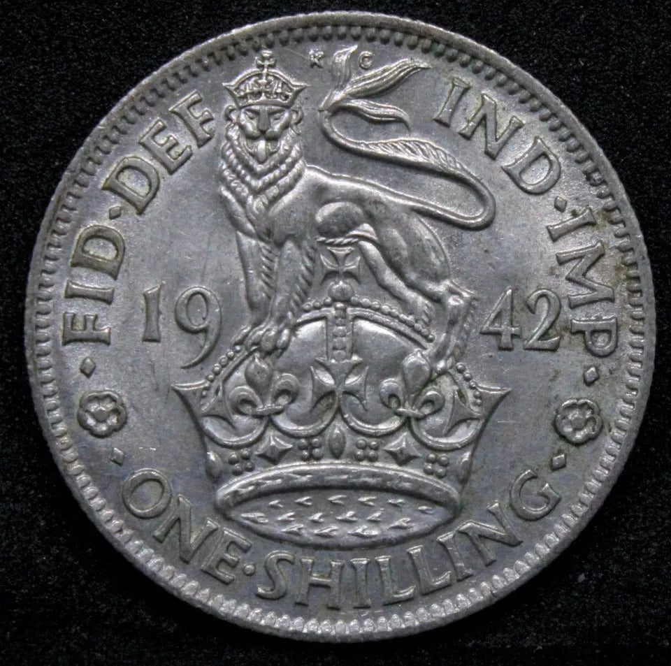 1 Shilling 1942 Scottish Crest. George VI. S.4083. EF