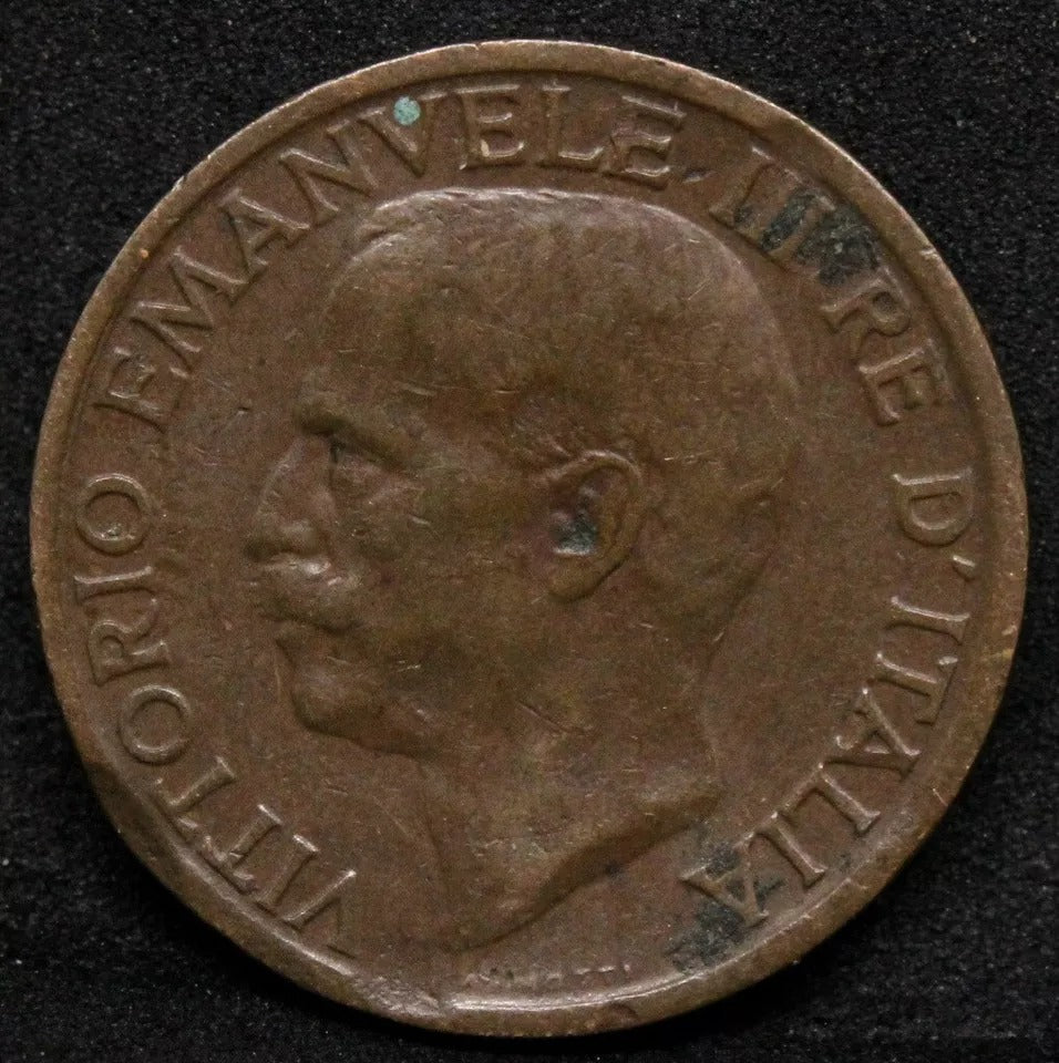 10 Centesimi 1921 -R Italy. Vittorio Emanuele III. KM-60