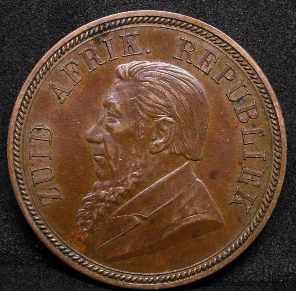 1892 South Africa Penny KM# 2 EF
