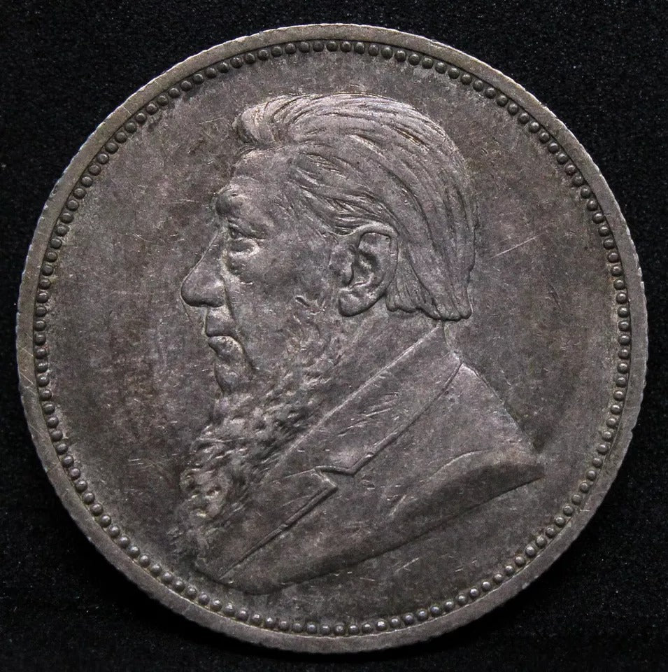 2 Shillings 1894. South Africa Republic. KM-6 EF/AU,rare date