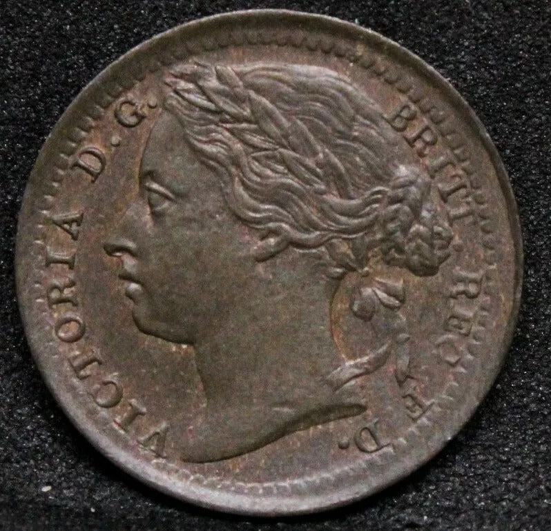 1/3 Farthing 1885, Queen Victoria. KM-750/S.3960 BU colonial coinage