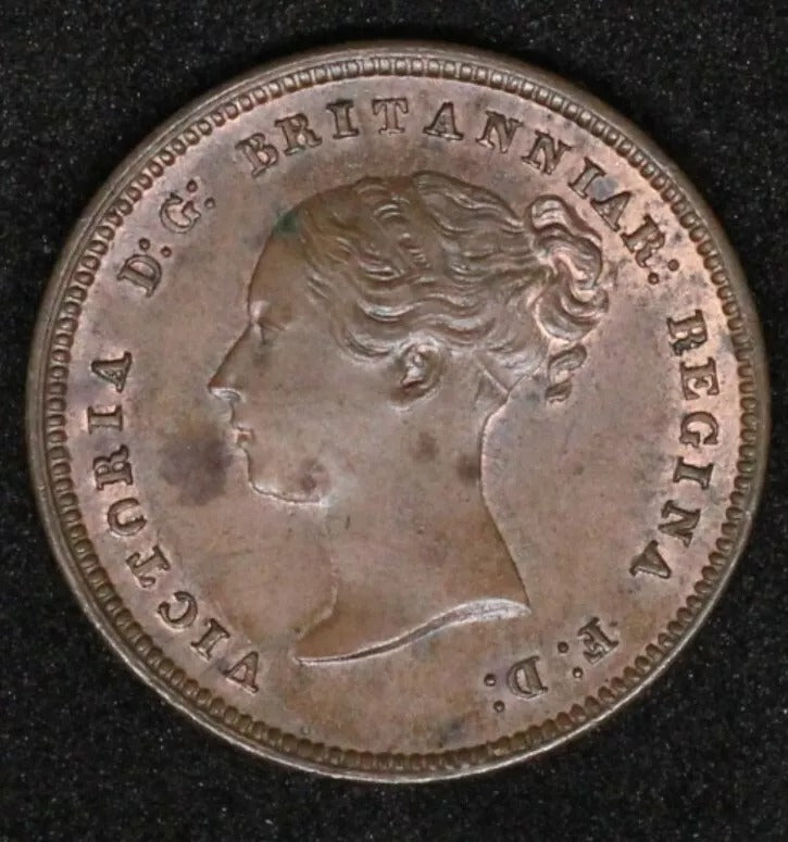 1844 1/2 farthing Victoria UNC colonial coinage