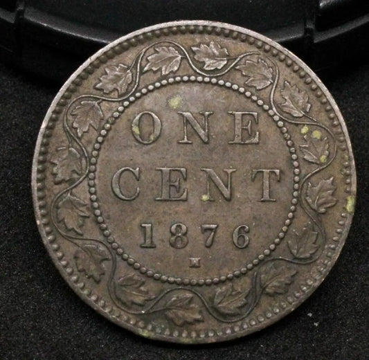 1876-H Penny, Canada Queen Victoria KM-7
