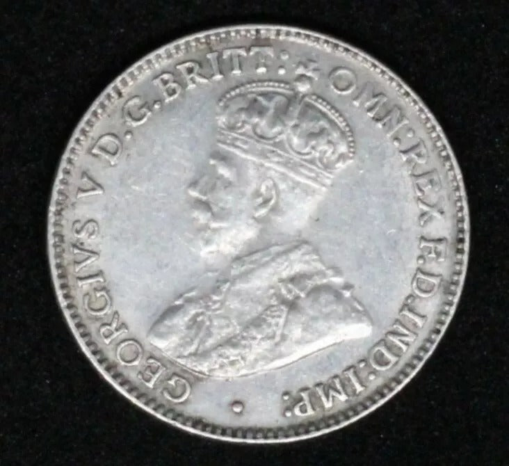 1926 Australia 3 pence EF/GEF George V.