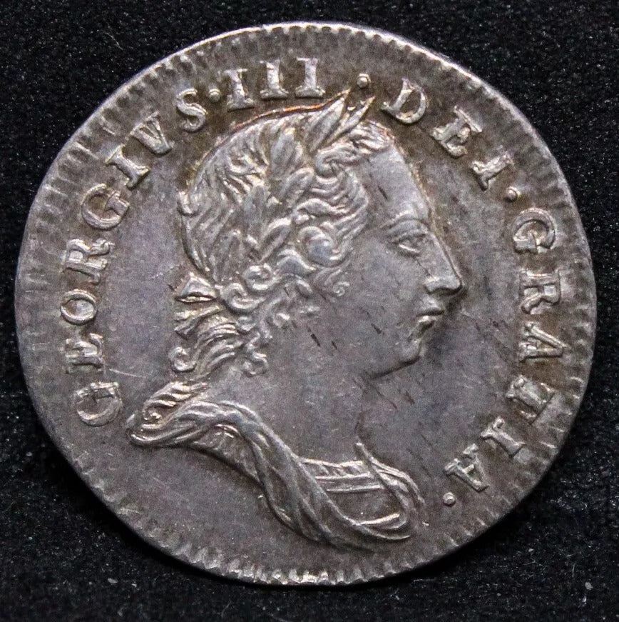 1762 Maundy 3 Pence, George III UNC SOLD..