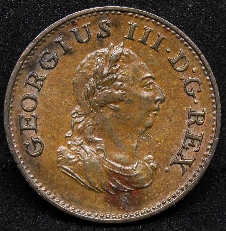 1 Farthing 1806, Ireland George III issue. S.6622. UNC
