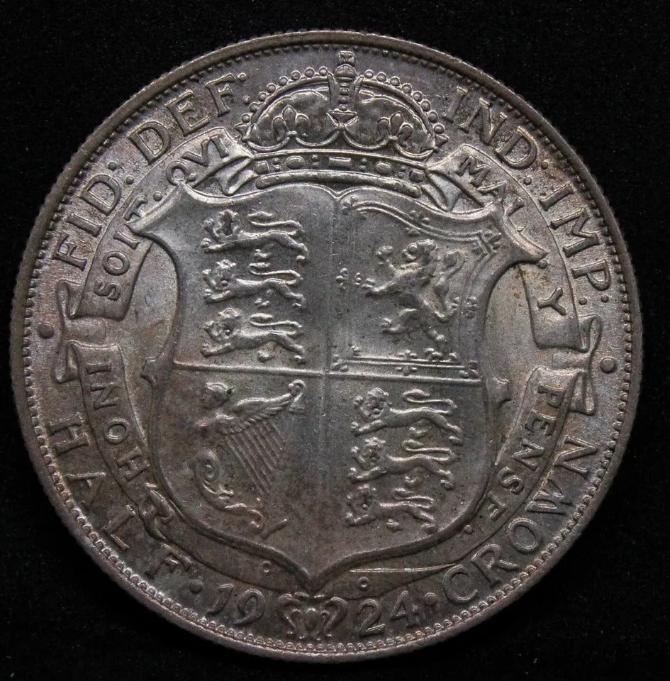 1/2 Crown 1924, George V. S.4021. EF #2
