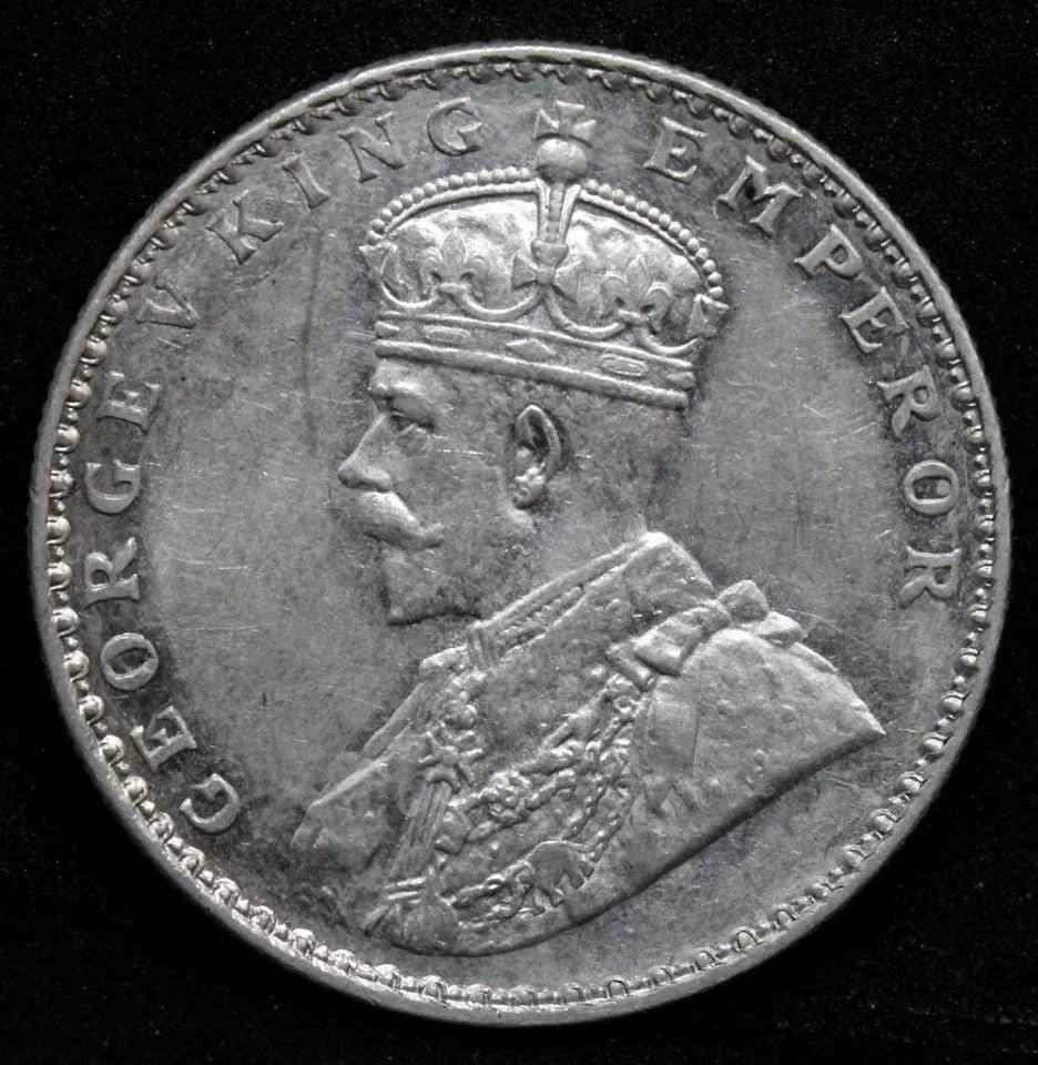 1912 -B Rupee, British-India. King George V. KM-524 UNC