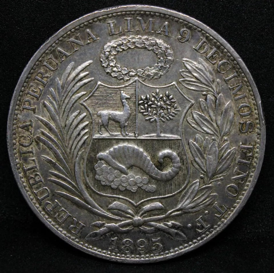 1 Sol 1895 -TF, Per.u Republic. KM-196.26 UNC SOLD..