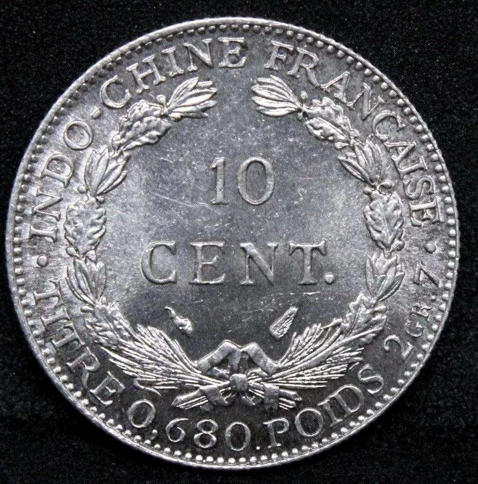 10 centime 1937 French Indo-China KM#?16.1, Lec#162 BU