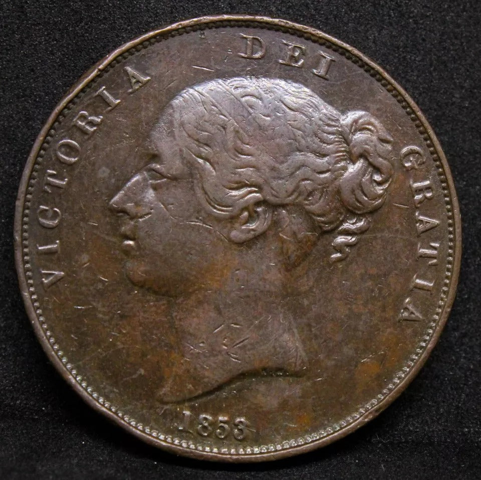 1 penny 1853, Queen Victoria. S.3948.