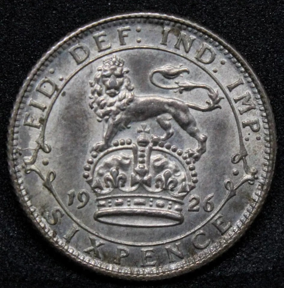 6 Pence 1926, Great Britain George V. S.4025. UNC
