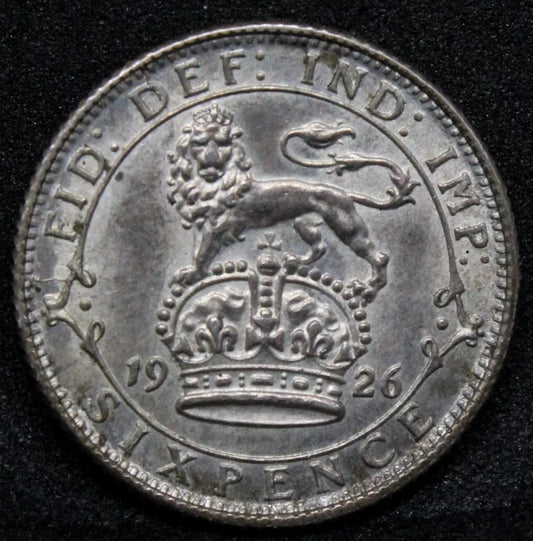 6 Pence 1926, Great Britain George V. S.4025. UNC