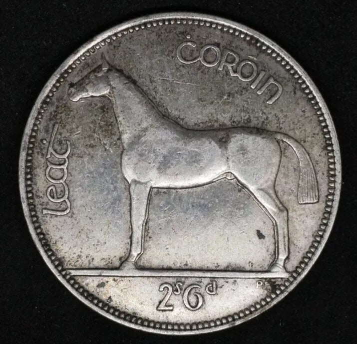 1930 Ireland Republic 1/2 Crown KM 8 EF