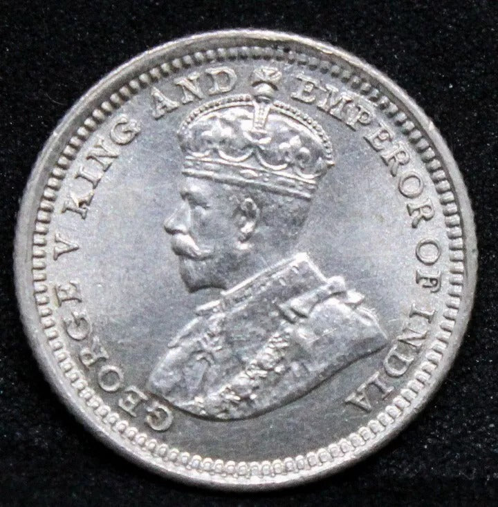 1926 5 cents straits settlements, George V. KM-36. UNC #2