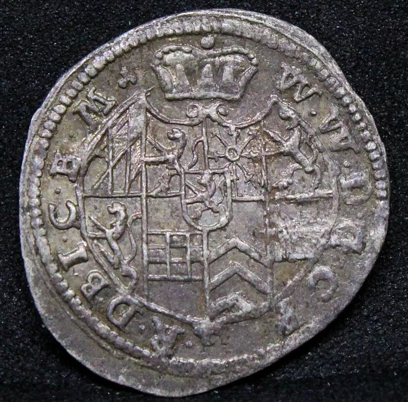 GERMANY PFALZ-NEUBURG STATE 1630 2 Kreutzer silver coin KM-40