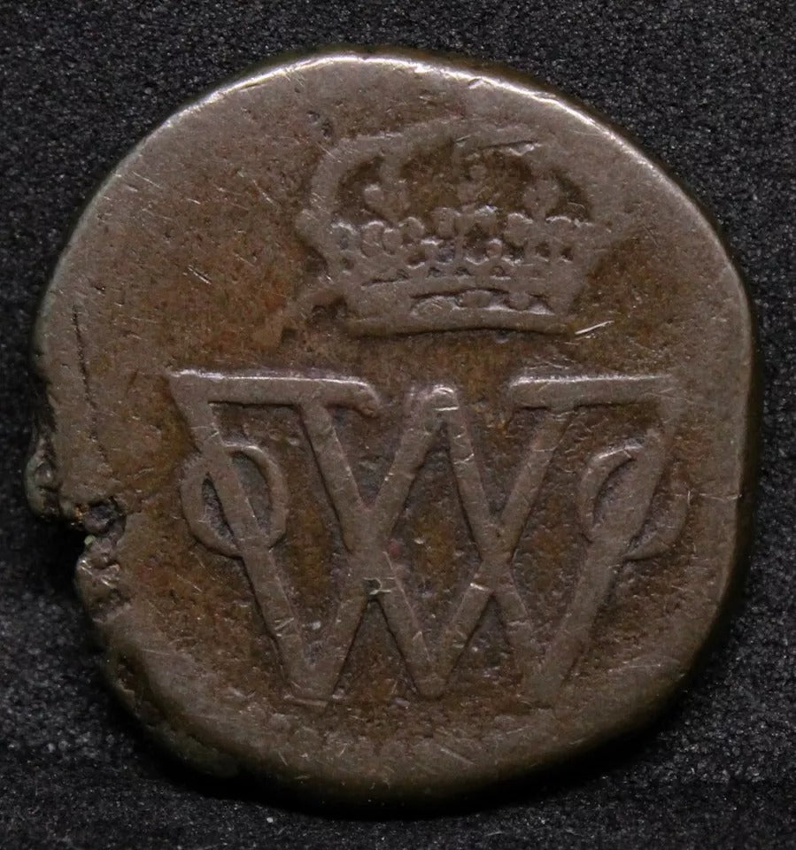 1/8 Real 180x, Mexico, Durango royalist Coinage. KM-61