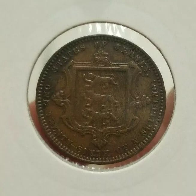 1870 Jersey 1/26th of a shilling Victoria VF