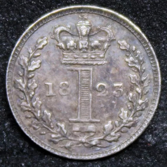 1 Penny Maundy Issue 1823. George IIII. S.3821. GEF