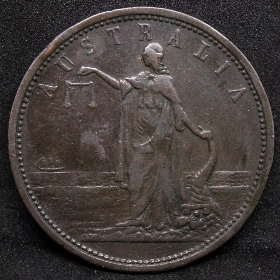 1 Penny Australia, Iredale & Co Sydney Ironmongers, New South Wales ND.1851 VF