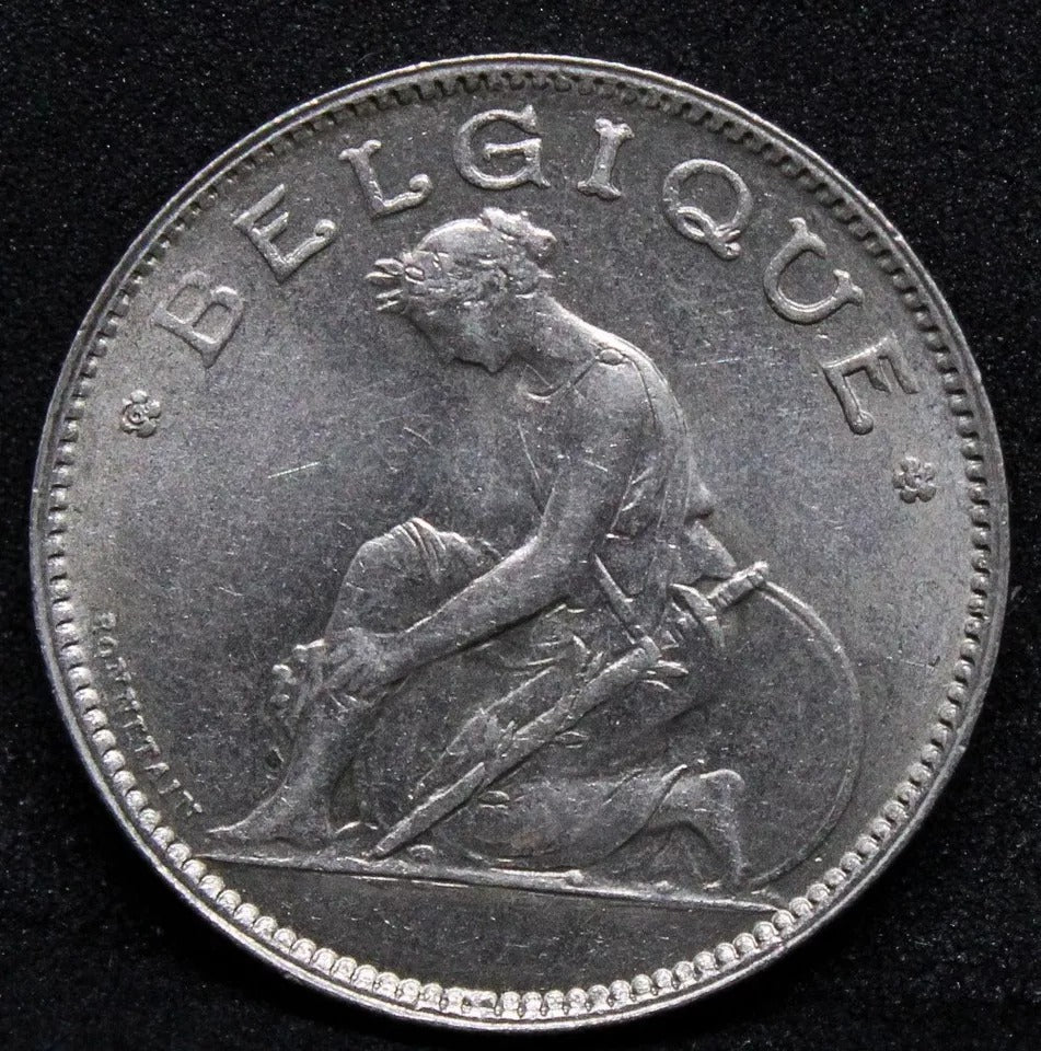1 Franc 1922. Belgium. KM-89. French Text. UNC