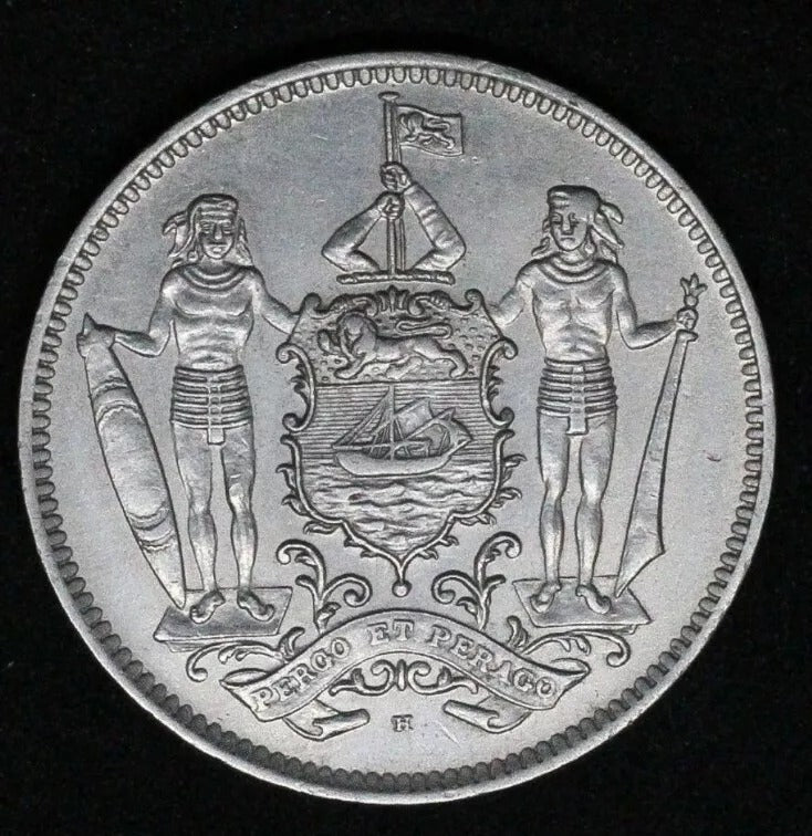 1941-H British North Borneo 5 Cents KM 5 aUNC