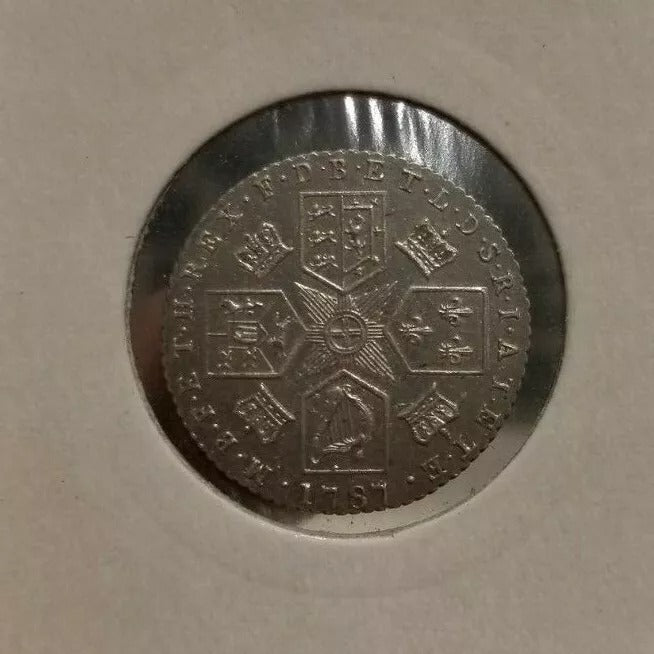 1787 6 pence six pence George III UNC