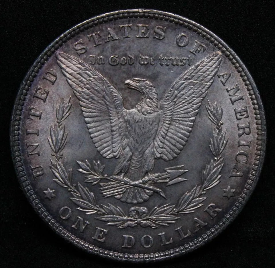 1898 Morgan Dollar $1, United States America Coin, USA Silver Coin. BU cond
