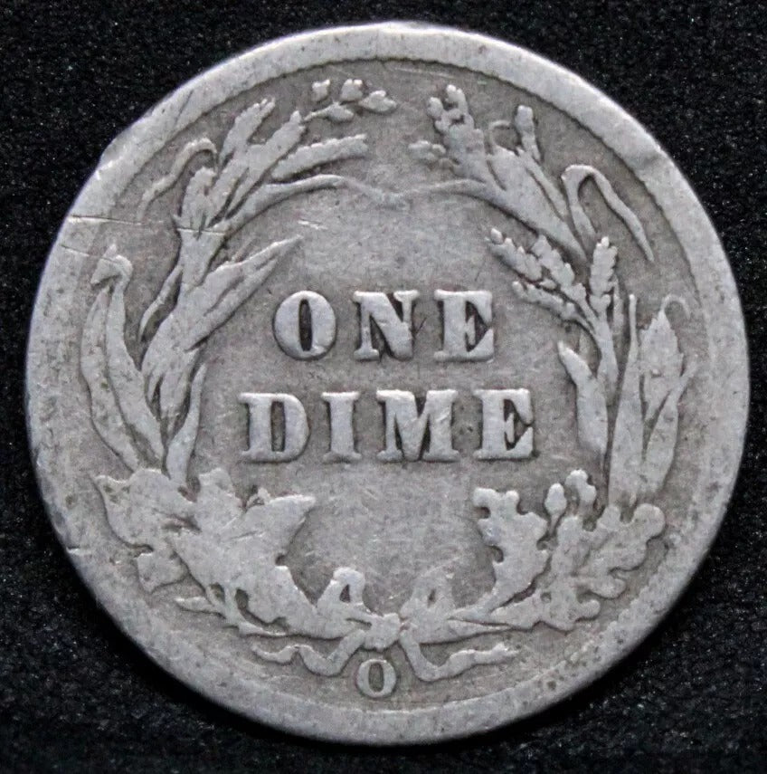 1900 -O 10 Cents /Dime New Orleans Mint, United States Silver coinage G