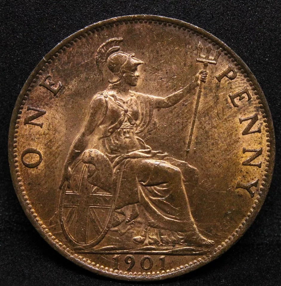 1 Penny 1901, Queen Victoria. S.3961. UNC #2