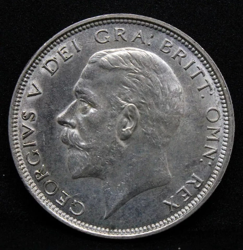 1/2 Crown 1927. George V. S. 4032. UNC SOLD..