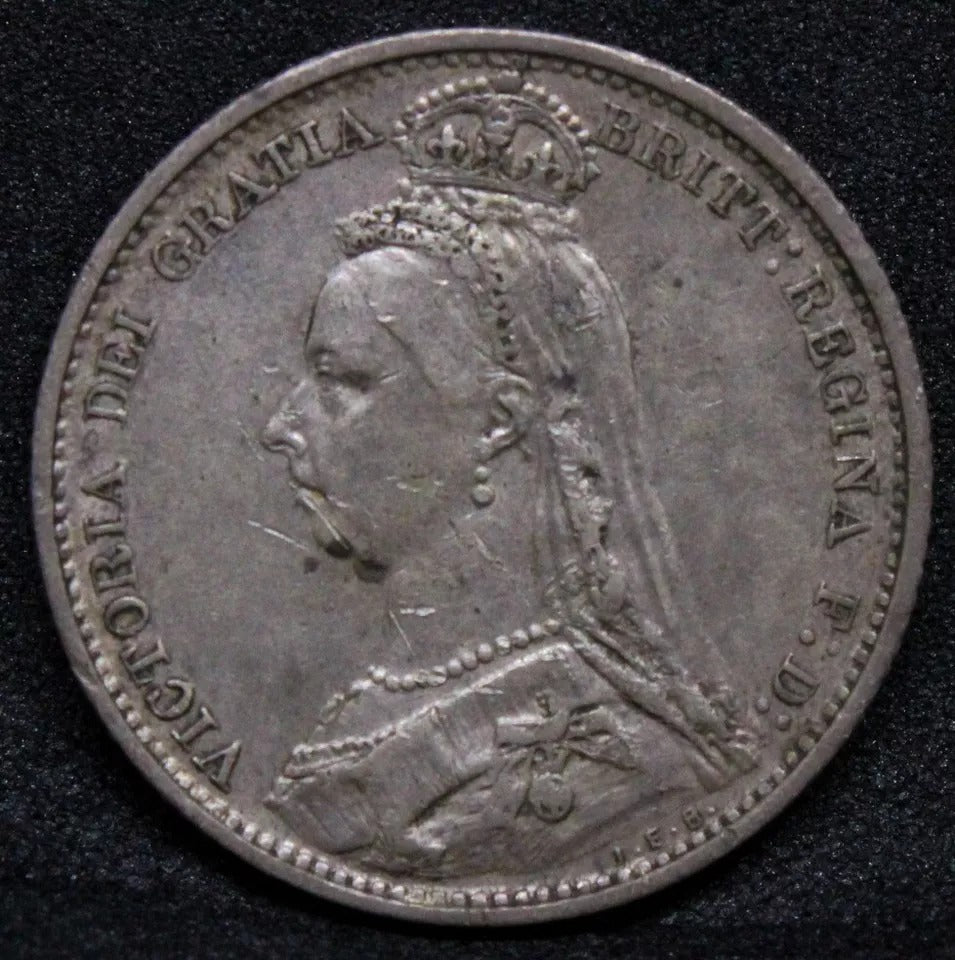 1887 withdrawn 6 pence six pence Victoria. S.3928