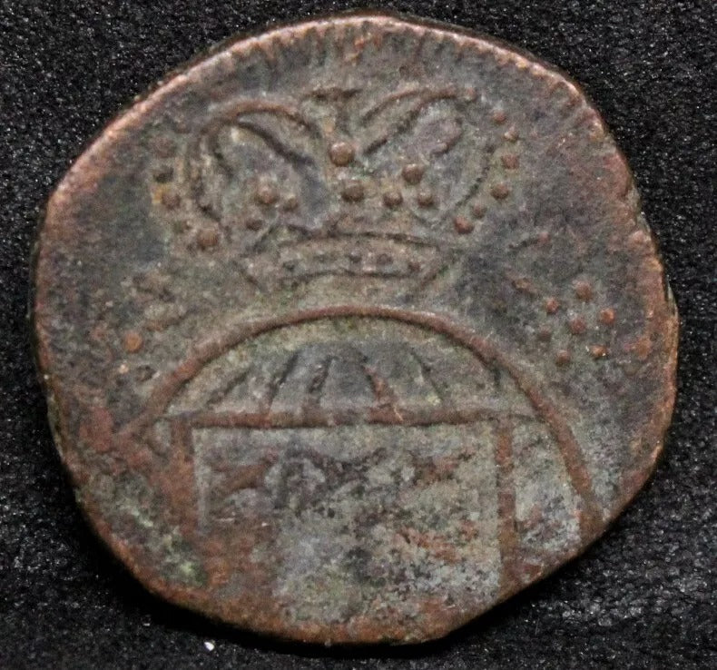 4 1/2 Reis ND(1801) Portugal-Goa. King Joao. KM-120 VF