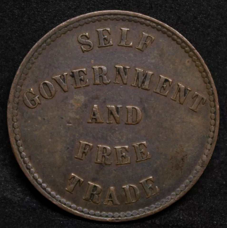 1/2 penny 1857, Prince Edward Island. Breton His# 919. EF/AU #2
