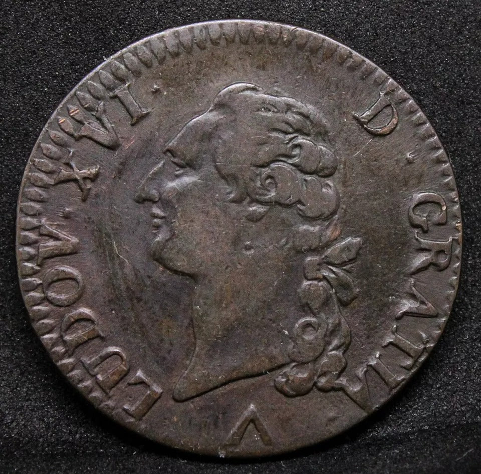 1 Liard 1780 -A. France. Louis XVI, KM#585.1 nEF