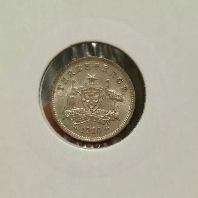 1910 Australia 3 pence UNC