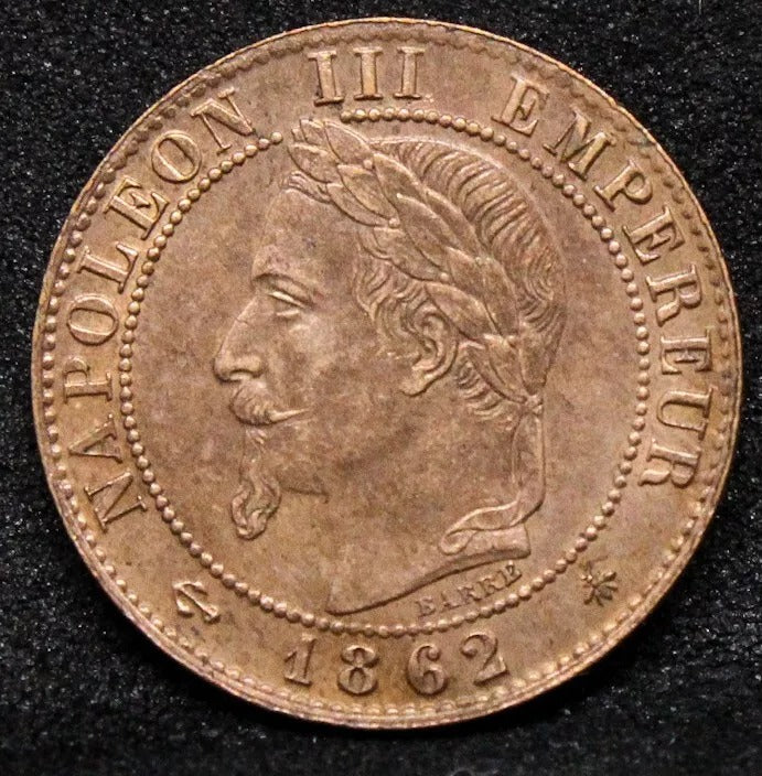 1862 1 Centime - Napoleon III - France