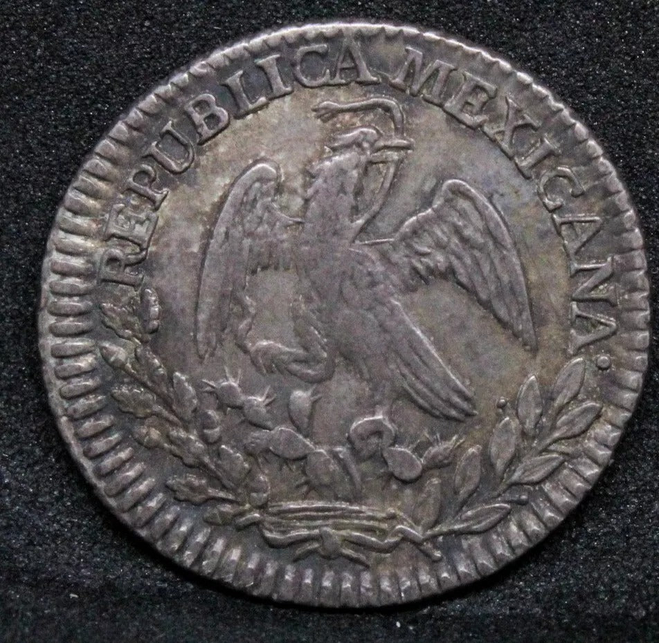 1 Real 1826 Mo-Jm. Mexico Federal Republic. KM-372.8 UNC