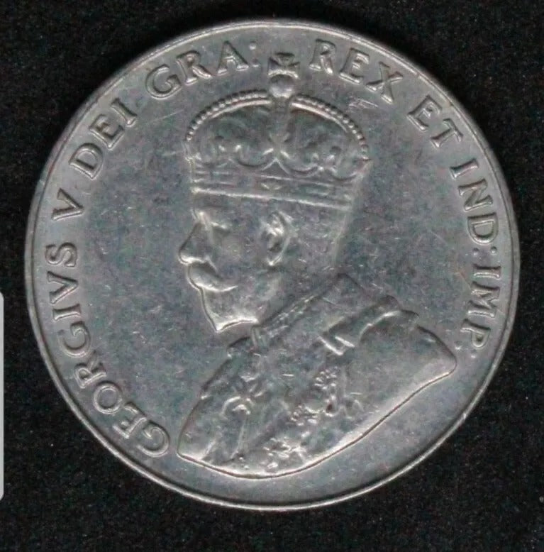 1935 5 Cent Canada, George V, rare in high grade, UNC