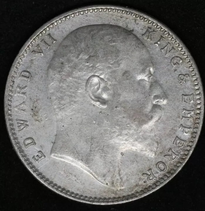 1904 rupee Edward VII India-British Rupee KM 508 EF