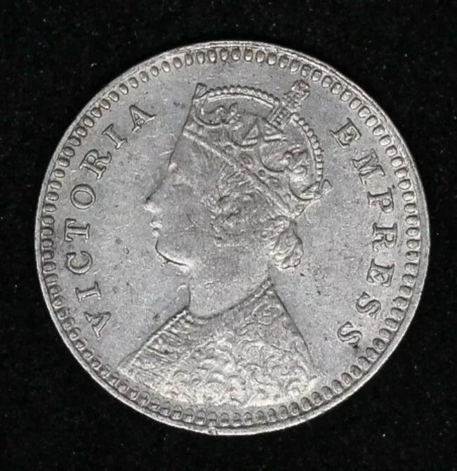 1896-C India-British 2 Annas Victoria KM 469 GEF