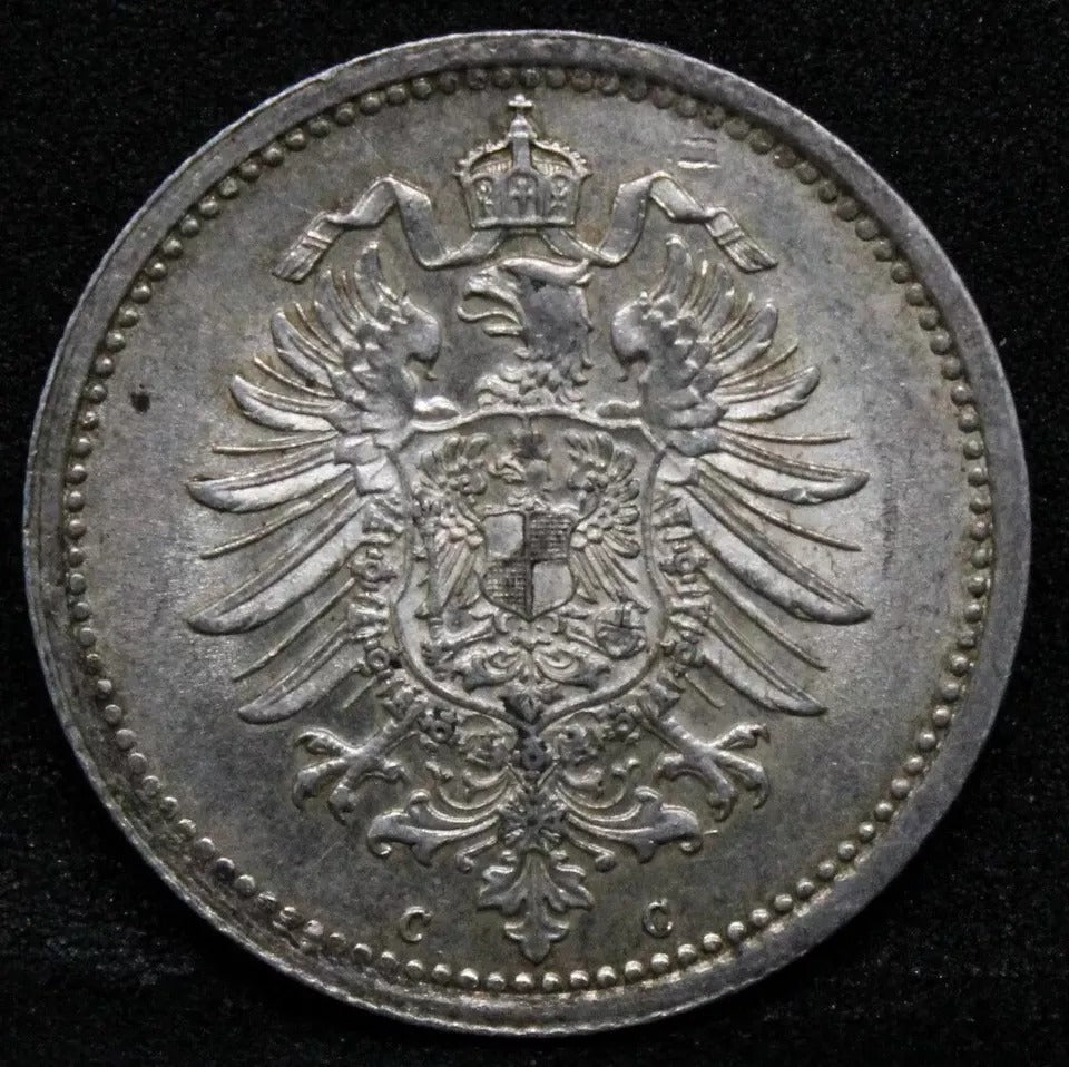 50 Pfennig 1875 -C German Empire. Wilhelm I. KM-6 UNC