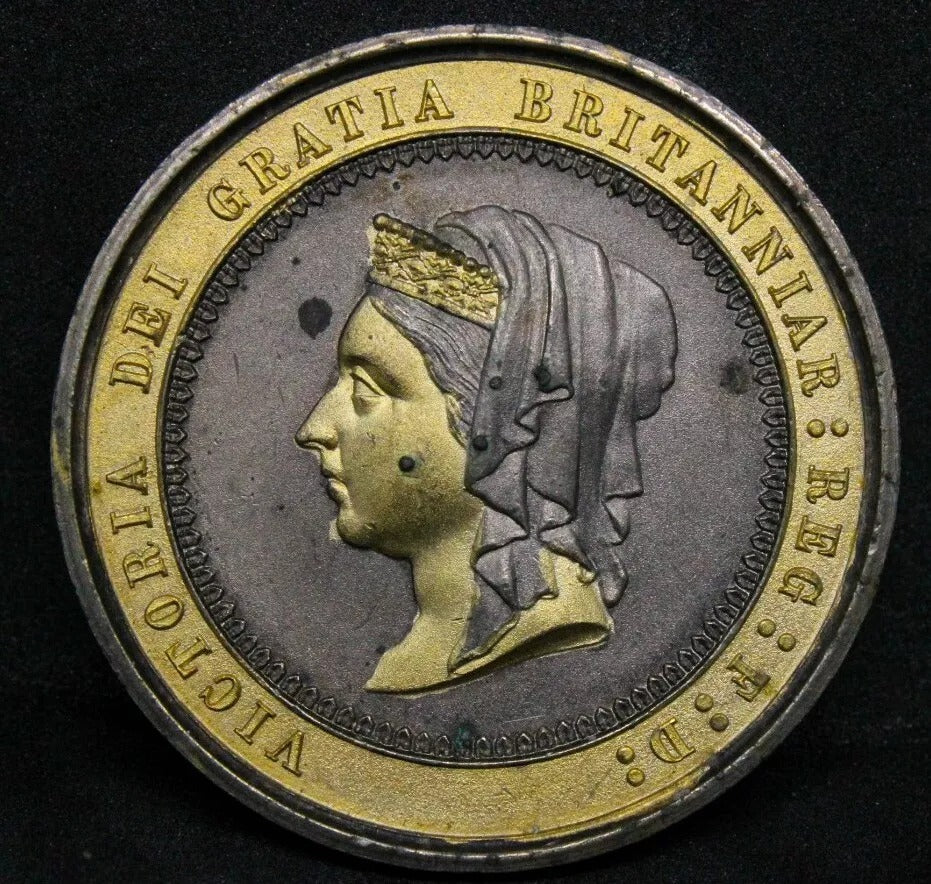 1887 Victoria Gold Jubilee Medal, Fraternity. Rare Un pierced Presentation.